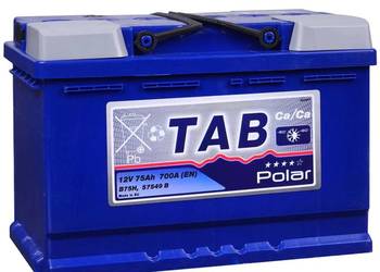 Akumulator 75Ah 700A TAB POLAR BLUE wysoki DARMOWY DOWÓZ