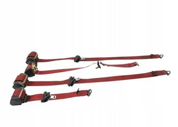 PAS BEZPIECZEŃSTWA PRZÓD TYŁ KPL PARTNER KPL CZERWONE  Citroen Berlingo I 9