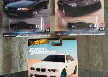 Hot Wheels Premium Honda NSX-R, BMW M3 E46, Nissan Skyline GT-R BDB wysyłka