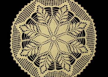 Serwetka szydełkowa 31cm ecru (S121)