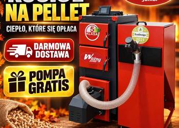 Kocioł piec c.o. 24kW na pellet do 280m2 5 klasa dostawa 0zł gratis pompa