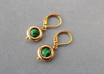 Kolczyki z Malachitów