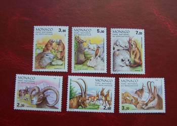 Monako 1986 MNH Mi. 1748/53 Fauna Zwierzęta  a