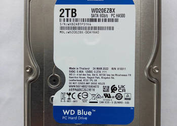 Dysk 2TB SATA3 Blue WD20EZBX 7200RPM