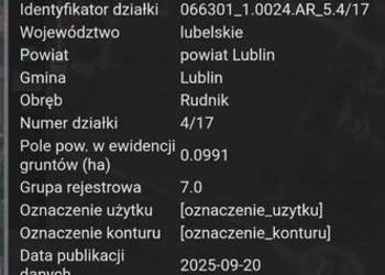 Dzialka budowlana Ponigwoda
