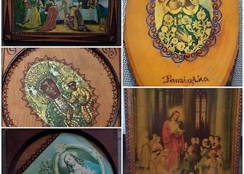 dewocjonalia,obrazki na desce