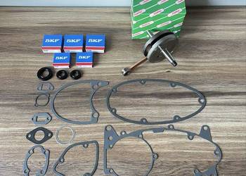 NOWY KOMPLETNY WAŁ KORBOWY DUELLS ŁOŻYSKA USZCZELKI JAWA 50 OGAR 200