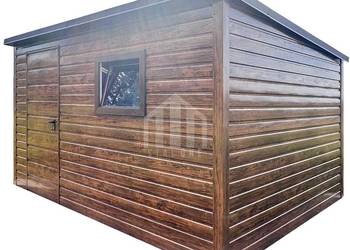 Schowek - domek ogrodowy 4x2,5m - drzwi - okno - drewnopodobny SO150