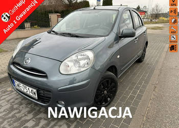 Nissan Micra Benzyna, klimatyzacja mrozi, dotykowa nawigacja, opony wielos…