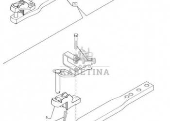 New Holland T6090 T6070 Belka zaczep wychyln 84229799
