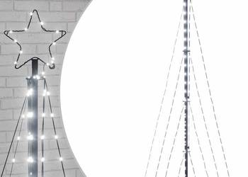 vidaXL Choinka LED 339 LED Zimna biel 182 cm(SKU:3307646)