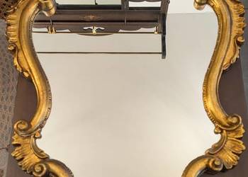Piękne włoskie drewniane złocone lustro neobarokowe-sklep Dąbrowa Górnicza