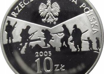 MONETA 10 ZŁ 2005 - ROCZNICA ZAKOŃCZENIA WOJNY (K65)
