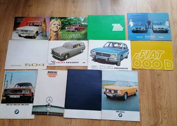 Prospekty Samochodowe Prospekt Mercedes.Bmw.Fiat.Peugeot. Stan bardzo Dobry