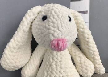 Snuggle Króliczek biały 50cm przytulanka miękka amigurumi