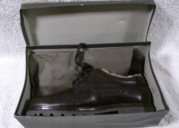 WŁOSKIE BUTY ZE SKÓRY NATURALNEJ- 43-MOGANO