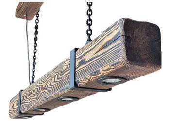 Wisząca lampa ze starego drewna RusticBeam 120
