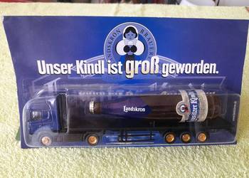 Kolekcjonerski model ciężarówki reklamowej browaru Landskron