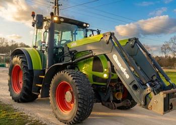 Ciągnik rolniczy Claas Ares 697 ATZ + ładowacz Quicke Q65 + TUZ + Wom