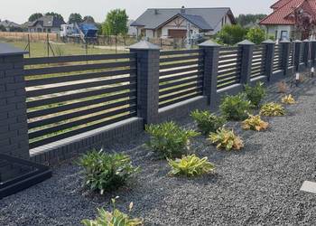 ala klinkier, imitacja klinkieru, ogrodzenie ogrodzenia, słupki
