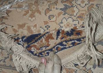 Dywan vintage retro PRL Boho kremowy