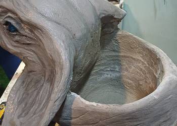 Własnoręcznie wykonana figurka slonia