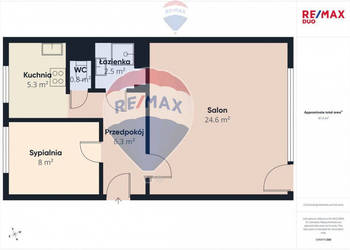 Mieszkanie 48,33 m² z balkonem – Nowy Targ