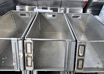Pojemnik Aluminiowy Kosz Kuweta Skrzynka Metalowy Magazynowy Transportowy