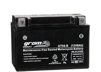 Akumulator motocyklowy 8Ah 120A GROM GT9B-B YT9B L+