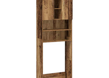 Szafka na pralkę stare drewno 64x255x190 cm WM-856649
