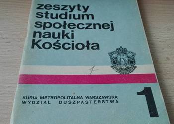 Zeszyty Studium Nauki Społecznej Kościoła nr 1 1983 Zeszyty Studium Nauki Społecznej Kościoła nr 1 1983