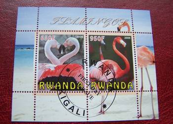 Rwanda 2009 CTO Fauna Ptaki Flamingi