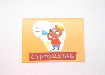 bajkowe zaproszenia C6, ogólne zaproszenia dla dzieci zwierz