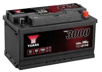 Akumulator Yuasa Standard 12V 80Ah 760A Prawy Plus