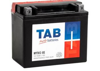 Akumulator motocyklowy TAB YTX12-BS (MYTX12-BS) 12V 10Ah 130