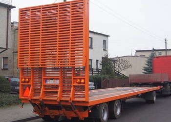 3 osiowa PLATFORMA przyczepa niskopodwoziowa na krańcu DMC 27 000kg