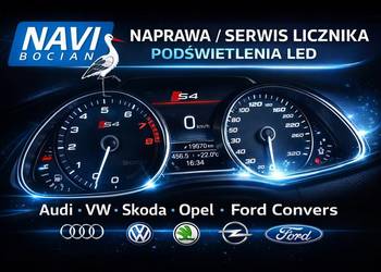 NAPRAWA licznika FIS podświetlenia LED Audi VW Skoda Opel Ford Convers