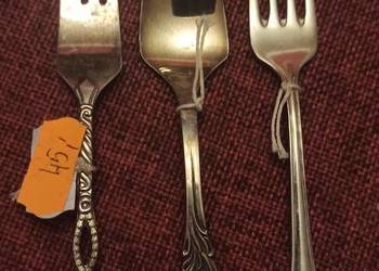 Platerowy widelczyk do owoców. Sygnowane.