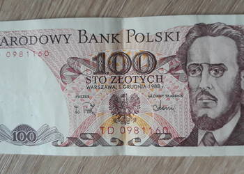 100 złotych  1.XII.1988 seria TD