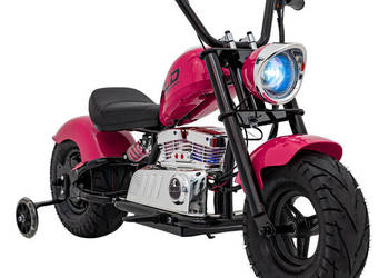 Autko motorek CHOPPER WARRIOR na akumulator dla dzieci pojazd motor różowy