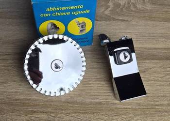 Fiat 126p korek paliwa + zamek klapy chrom bambino 1.seria Fist włoski nowy