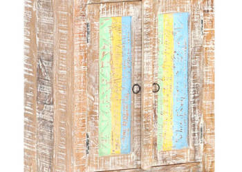 Szafka 61x35x76 cm surowe drewno akacjowe WM-321792