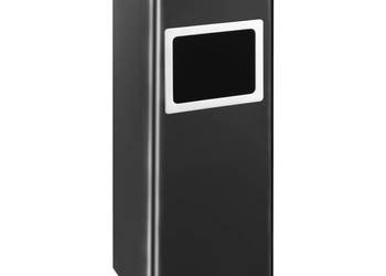 vidaXL Hotelowy kosz na śmieci z popielniczką, 36 L, stal(SKU:51091)