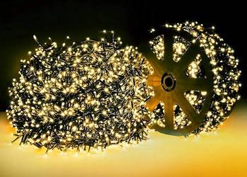 Lampki świąteczne choinkowe 1000 led ciepły biały zmienne tryby