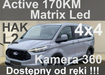 Ford Tourneo Custom L2 Active 170KM Matrix Led Hak Kamera 360 Dostępny od …