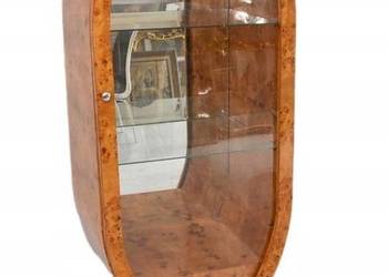 Owalna Witryna Styl Art Deco - Gablotka Serwantka - Salon Gabinet - Gablota