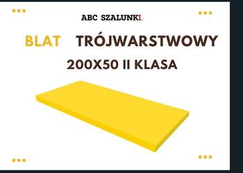 Blaty trójwarstwowe 200 x 50 II klasa nowe strop szalunki sklejka Blaty trójwarstwowe 200 x 50 II klasa nowe strop szalunki sklejka