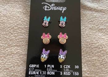 Kolczyki Disney Minnie Mouse Daisy Zestaw 3 pary prezent