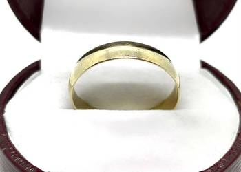 Złota Obrączka Próby 333 3,28g Rozmiar 32 Ocechowana Żółte Złoto