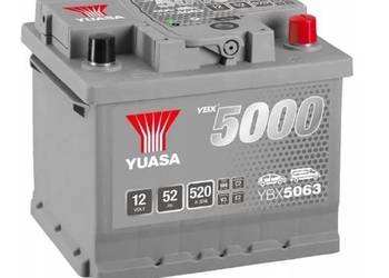 Akumulator 52Ah 520A Yuasa Silver 12V  Prawy Plus